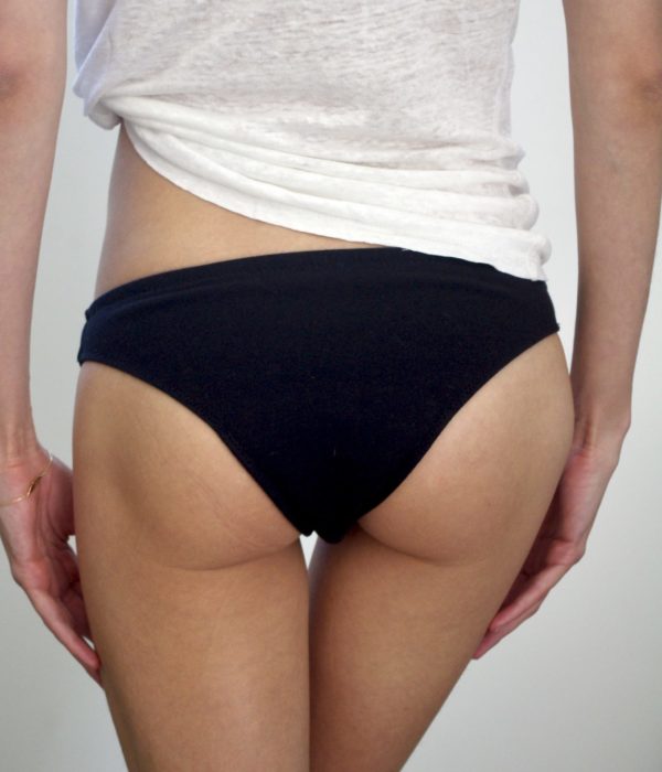tanga menstruel pour règles légères - en coton bio - fabriqué en France